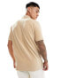 Polo Ralph Lauren icon logo cord knit polo classic oversized fit in tan