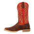 Durango Rebel Pro Embroidery Square Toe Mens Brown, Red Casual Boots DDB0476