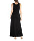 Women's Scoop Neck Sleeveless Maxi Dress with Pockets