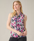 Women's Sleeveless Tie-Front Blouse