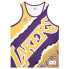 Mitchell & Ness Jumbotron 2.0 Sublimated Crew Neck Tank Top Mens Purple Casual