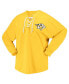 Women's Gold Nashville Predators Spirit Lace-Up V-Neck Long Sleeve Jersey T-shirt