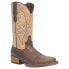 Laredo Delaney Embroidery Square Toe Cowboy Womens Beige, Brown Casual Boots 59