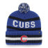 '47 Men's Royal Chicago Cubs Bering Cuffed Knit Hat with Pom