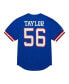 Men's Lawrence Taylor Royal New York Giants Retired Player Name and Number Mesh Top