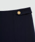 Women's Buttons Straight-Fit Trousers