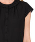 Women's Scalloped Cap Sleeve Blouse