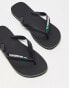 Havaianas Brasil Logo flip flops in black