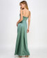 Juniors' Embellished Sweetheart-Neck Cutout Gown