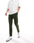 ASOS DESIGN slim pull on trouser in khaki