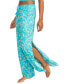 Juniors' Tropical Rhythm Drawstring Wide-Leg Pants