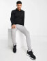 BOSS Orange Passerby long sleeve polo shirt in black