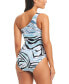 Women's Printed One-Shoulder One-Piece Swimsuit