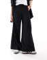 JDY wide leg tailored trousers co-ord in black