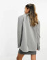 ASOS DESIGN oversized single breasted blazer in grey