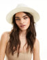 Accessorize packable fedora hat in white