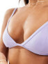 Weekday Sway triangle bikini top in lilac exclusive to ASOS