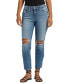 Women's Suki Mid Rise Straight Leg Crop Jeans