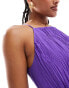 & Other Stories sleeveless midi dress with ruche and pleat detail in purple