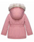 Toddler Girls Puffer Jacket with Sherpa Fleece Lining 2T-4T