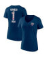 Women's Navy Chicago Bears Team Mother's Day V-Neck T-shirt