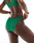 Aria Cove crinkle knot detail bikini bottoms co-ord in green