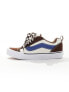 Vans Knu Skool chunky trainers in brown and blue