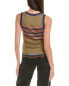 M Missoni Ribbed Tank Women's Green L