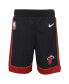 Nike Preschool Black Miami Heat Icon Replica Shorts