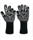 Heat Resistant Thick Aramid Fiber Oven Gloves Mitts with Non-Slip Grip - Resistant up to 1472°F