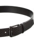 Ted Baker Conaby Printed Leather Belt Men's Black 40