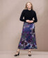 Women's Paisley Print Elastic Waist A Line Maxi Skirt