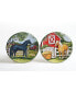 Clover Farm 4-Pc. Canape Plates asst.