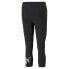 Puma Essentials 34 Logo Leggings Womens Black Athletic Casual 58682801