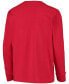 Big Boys Red Wisconsin Badgers Lockup Long Sleeve T-shirt