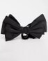 True Decadence bow hair claw in black