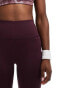 ASOS 4505 Icon bum sculpt gym legging in burgundy