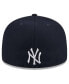 Men's Navy New York Yankees Game Day Overlap 59FIFTY Fitted Hat