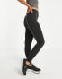 Threadbare – Fitness – Sport-Leggings in Schwarz mit Kontrastnaht