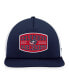 Men's Navy, White Columbus Blue Jackets Foam Front Patch Trucker Snapback Hat