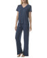 Women's 2-Pc. Short-Sleeve Pajamas Set