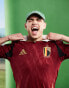 adidas Football Euro 2024 Belgium home shirt in burgundy