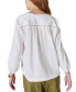 Women's Lace Up Peasant Blouse