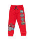 Toddler Boys Zeg Stripes Pickle Fleece Pullover Hoodie and Jogger Pants Outfit Set to