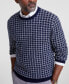 Men's Clean Check Merino Sweater, Created for Macy's