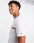 Tommy Hilfiger lounge t-shirt with chest taping logo in white