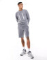 Armani Exchange large logo sweat shorts in grey marl CO-ORD