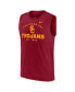 Men's Cardinal USC Trojans Primetime Legend Lock Up Performance Muscle Tank Top