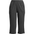 Plus Size Sport Knit High Rise Elastic Waist Capri Pants