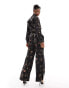 AllSaints Louisa Tanana trousers in black floral